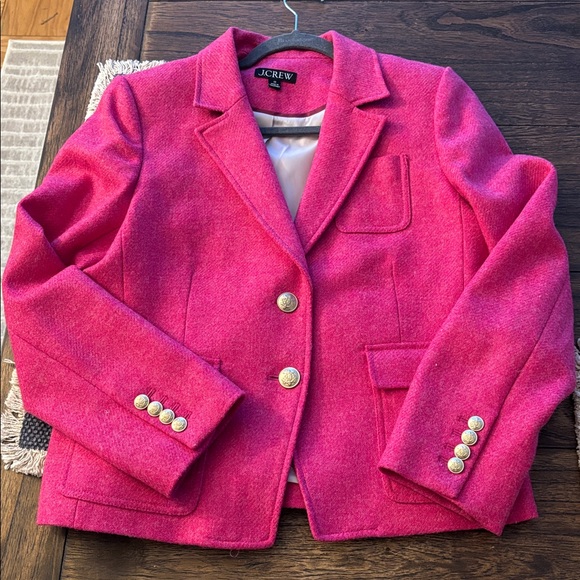 J Crew Shrunken-fit blazer in pink English NWOT size 10 - Picture 3 of 12